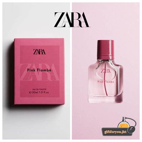 zara perfume pink flambe.